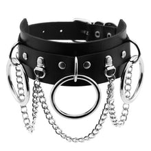 Load image into Gallery viewer, ZIMNO Sexy Punk Egirl Choker Collar Leather Choker Bondage Cosplay Goth Jewelry Women Gothic Male Necklace Harajuku Accessories
