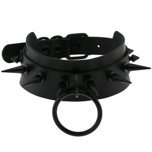 ZIMNO Sexy Punk Egirl Choker Collar Leather Choker Bondage Cosplay Goth Jewelry Women Gothic Male Necklace Harajuku Accessories