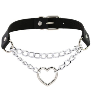 ZIMNO Sexy Punk Egirl Choker Collar Leather Choker Bondage Cosplay Goth Jewelry Women Gothic Male Necklace Harajuku Accessories