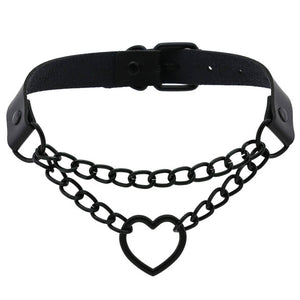 ZIMNO Sexy Punk Egirl Choker Collar Leather Choker Bondage Cosplay Goth Jewelry Women Gothic Male Necklace Harajuku Accessories