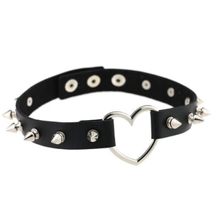 ZIMNO Sexy Punk Egirl Choker Collar Leather Choker Bondage Cosplay Goth Jewelry Women Gothic Male Necklace Harajuku Accessories
