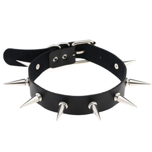 ZIMNO Sexy Punk Egirl Choker Collar Leather Choker Bondage Cosplay Goth Jewelry Women Gothic Male Necklace Harajuku Accessories