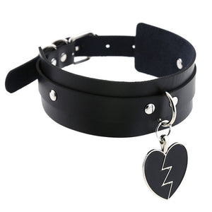 ZIMNO Sexy Punk Egirl Choker Collar Leather Choker Bondage Cosplay Goth Jewelry Women Gothic Male Necklace Harajuku Accessories