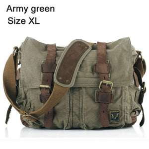 I AM LEGEND Will Smith military Canvas + Genuine leather Men Messenger Bag Canvas Shoulder Bag men Crossbody Bag Casual Bag 2021