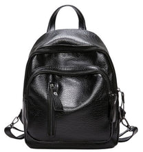 Load image into Gallery viewer, New Women&#39;s Backpack PU Leather Travel Shoulder Bag Shoulder Bag Girl Multifunctional Small School Backpack For Women Black
