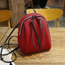 Load image into Gallery viewer, New Women&#39;s Backpack PU Leather Travel Shoulder Bag Shoulder Bag Girl Multifunctional Small School Backpack For Women Black
