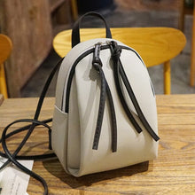 Load image into Gallery viewer, New Women&#39;s Backpack PU Leather Travel Shoulder Bag Shoulder Bag Girl Multifunctional Small School Backpack For Women Black
