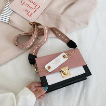 Load image into Gallery viewer, Women Mini Handbags Purse Shoulder Crossbody Bags For Women 2021 Fashion Wide Shoulder Strap Messenger Bag Flap Clutch Pink
