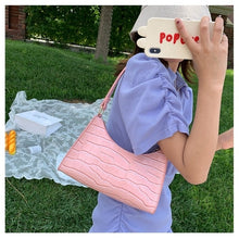 Load image into Gallery viewer, Women Mini Handbags Purse Shoulder Crossbody Bags For Women 2021 Fashion Wide Shoulder Strap Messenger Bag Flap Clutch Pink

