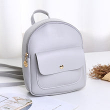Load image into Gallery viewer, New Women&#39;s Backpack PU Leather Travel Shoulder Bag Shoulder Bag Girl Multifunctional Small School Backpack For Women Black
