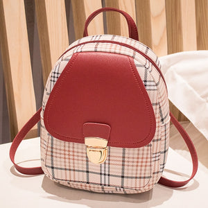 New Women's Backpack PU Leather Travel Shoulder Bag Shoulder Bag Girl Multifunctional Small School Backpack For Women Black