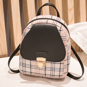 New Women's Backpack PU Leather Travel Shoulder Bag Shoulder Bag Girl Multifunctional Small School Backpack For Women Black