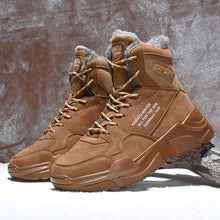 Load image into Gallery viewer, Winter New Keep Warm Men Sneakers Latest High Top Running Shoes Leather Men Lightweight Gym Running Shoes Tourism Walking Shoes
