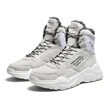 Load image into Gallery viewer, Winter New Keep Warm Men Sneakers Latest High Top Running Shoes Leather Men Lightweight Gym Running Shoes Tourism Walking Shoes
