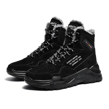 Load image into Gallery viewer, Winter New Keep Warm Men Sneakers Latest High Top Running Shoes Leather Men Lightweight Gym Running Shoes Tourism Walking Shoes
