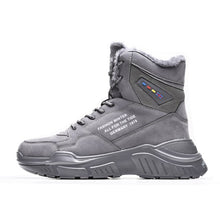 Load image into Gallery viewer, Winter New Keep Warm Men Sneakers Latest High Top Running Shoes Leather Men Lightweight Gym Running Shoes Tourism Walking Shoes
