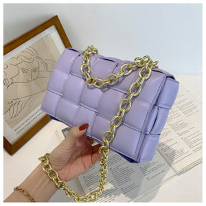 Woven Design Crossbody Bags For Women 2021 Fashion Trend PU Leather Shoulder Bag Solid Color Soft Purses And Handbags Female Bag