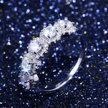 Load image into Gallery viewer, Handmade Eternity Promise Crystal Ring AAA Cz Zircon Engagement Wedding Band Rings for Women Men Finger Party Jewelry CRL1141
