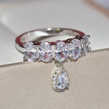 Load image into Gallery viewer, Handmade Eternity Promise Crystal Ring AAA Cz Zircon Engagement Wedding Band Rings for Women Men Finger Party Jewelry CRL1141

