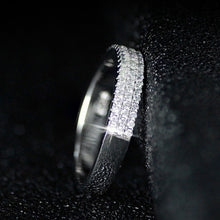 Load image into Gallery viewer, Handmade Eternity Promise Crystal Ring AAA Cz Zircon Engagement Wedding Band Rings for Women Men Finger Party Jewelry CRL1141
