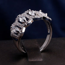 Load image into Gallery viewer, Handmade Eternity Promise Crystal Ring AAA Cz Zircon Engagement Wedding Band Rings for Women Men Finger Party Jewelry CRL1141
