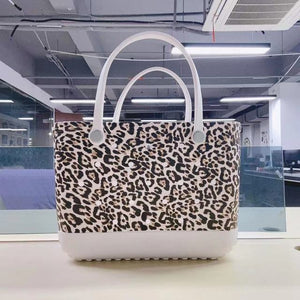 Extra Large Beach Bags Leopard Printed Summer EVA Basket Women Large Capacity Beach Bag Totes