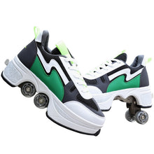 Load image into Gallery viewer, Deformation Sneakers Roller Shoes  Colorful Roller Skate Shoes Fashion Trend For Unisex Children Parkour Running Skating Shoes
