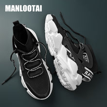 Load image into Gallery viewer, HOT! High-top Men&#39;s Sneakers Heighten Fashion Men Casual Shoes Autumn 2021 New Plus Size White Sneakers Damping Tennis Shoes
