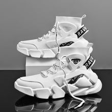 Load image into Gallery viewer, HOT! High-top Men&#39;s Sneakers Heighten Fashion Men Casual Shoes Autumn 2021 New Plus Size White Sneakers Damping Tennis Shoes
