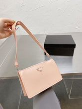 Load image into Gallery viewer, New Fashion Shoulder Bag Ladies Womens Leather Canvas Underarm Bag Weave Flap Bag Square Crossbody bags Handbags Girls Purse
