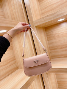 New Fashion Shoulder Bag Ladies Womens Leather Canvas Underarm Bag Weave Flap Bag Square Crossbody bags Handbags Girls Purse
