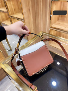 New Fashion Shoulder Bag Ladies Womens Leather Canvas Underarm Bag Weave Flap Bag Square Crossbody bags Handbags Girls Purse