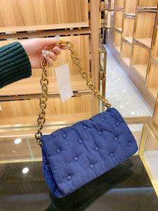 New Fashion Shoulder Bag Ladies Womens Leather Canvas Underarm Bag Weave Flap Bag Square Crossbody bags Handbags Girls Purse