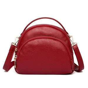 Black Casual Square Tote Bags for Women Genuine Leather Shoulder Bag Women's Luxury Handbags Fashion Flap Messenger Bags