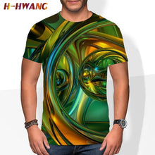 Load image into Gallery viewer, The latest 3DT shirt for summer 2021, vertigo trend, good-looking polyester, comfortable oversized T-shirt, clothes size 110-6xl
