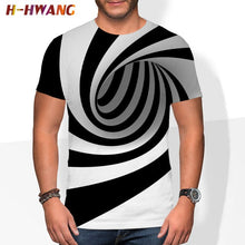 Load image into Gallery viewer, The latest 3DT shirt for summer 2021, vertigo trend, good-looking polyester, comfortable oversized T-shirt, clothes size 110-6xl
