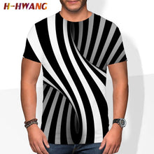 Load image into Gallery viewer, The latest 3DT shirt for summer 2021, vertigo trend, good-looking polyester, comfortable oversized T-shirt, clothes size 110-6xl
